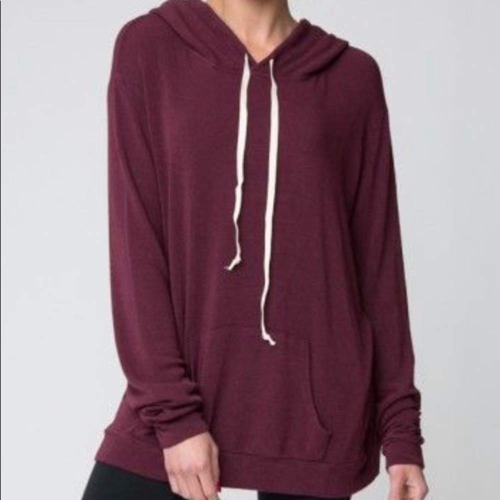 Brandi Melville robin maroon hoodie